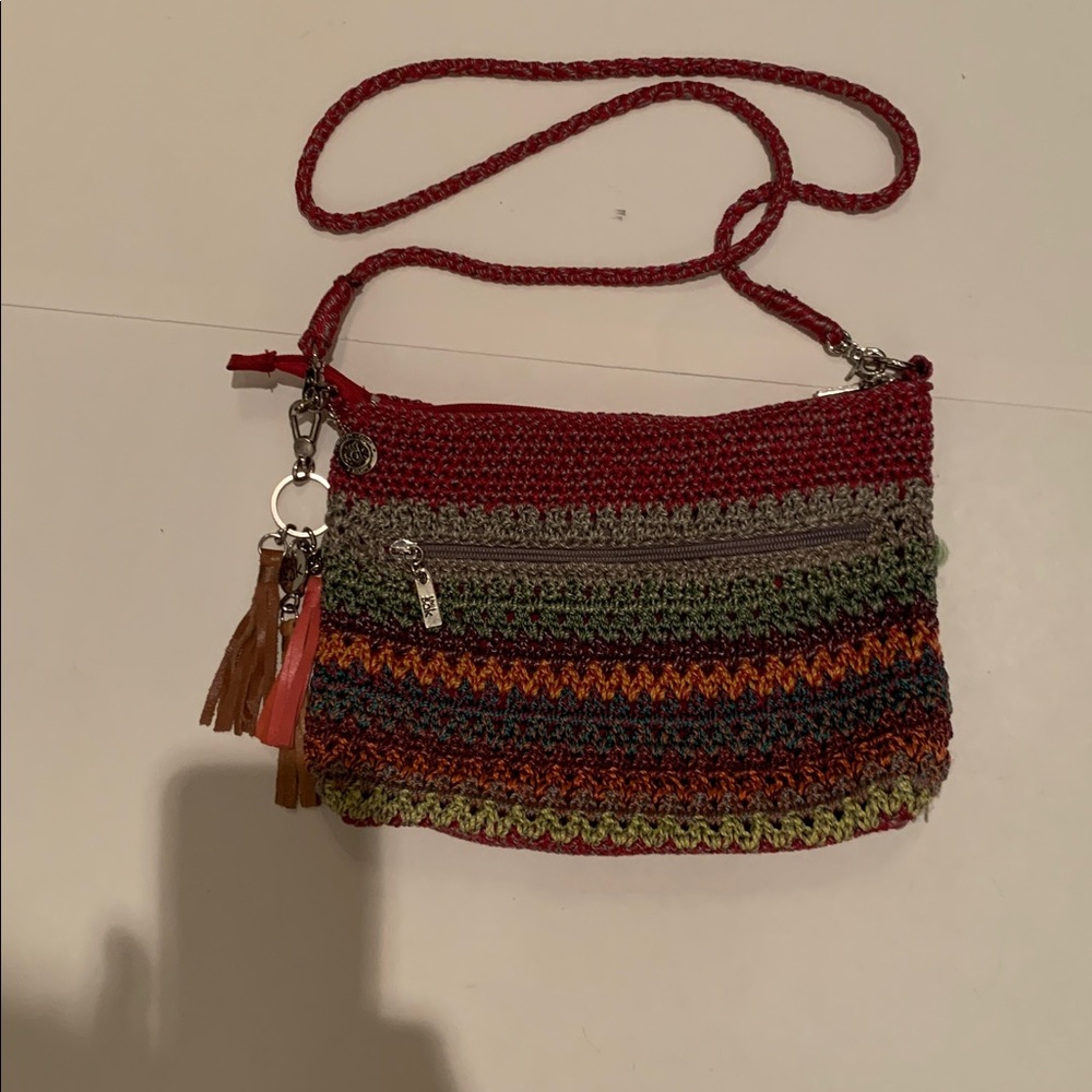 The Sak Colorful Crochet Crossbody Bag. Like new!